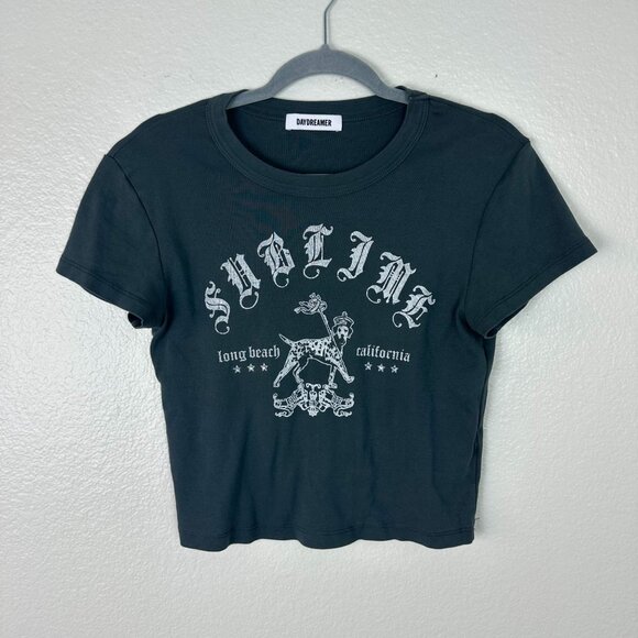 Daydreamer Sublime King Pup Tee Shirt XS Casual Y2K Grunge Summer Lightweight - Picture 1 of 5